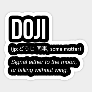 Doji Definition Sticker